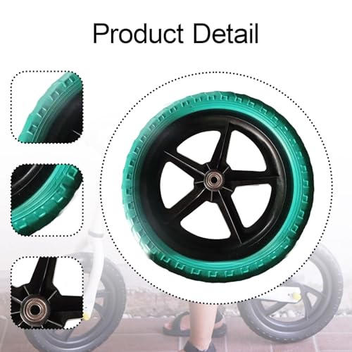 1 Par de Ruedas de Entrenamiento para Bicicleta de Equilibrio, Accesorios Ligeros, Absorción de Impactos, Reducción de Ruido, Antideslizantes, Verde miniatura 2