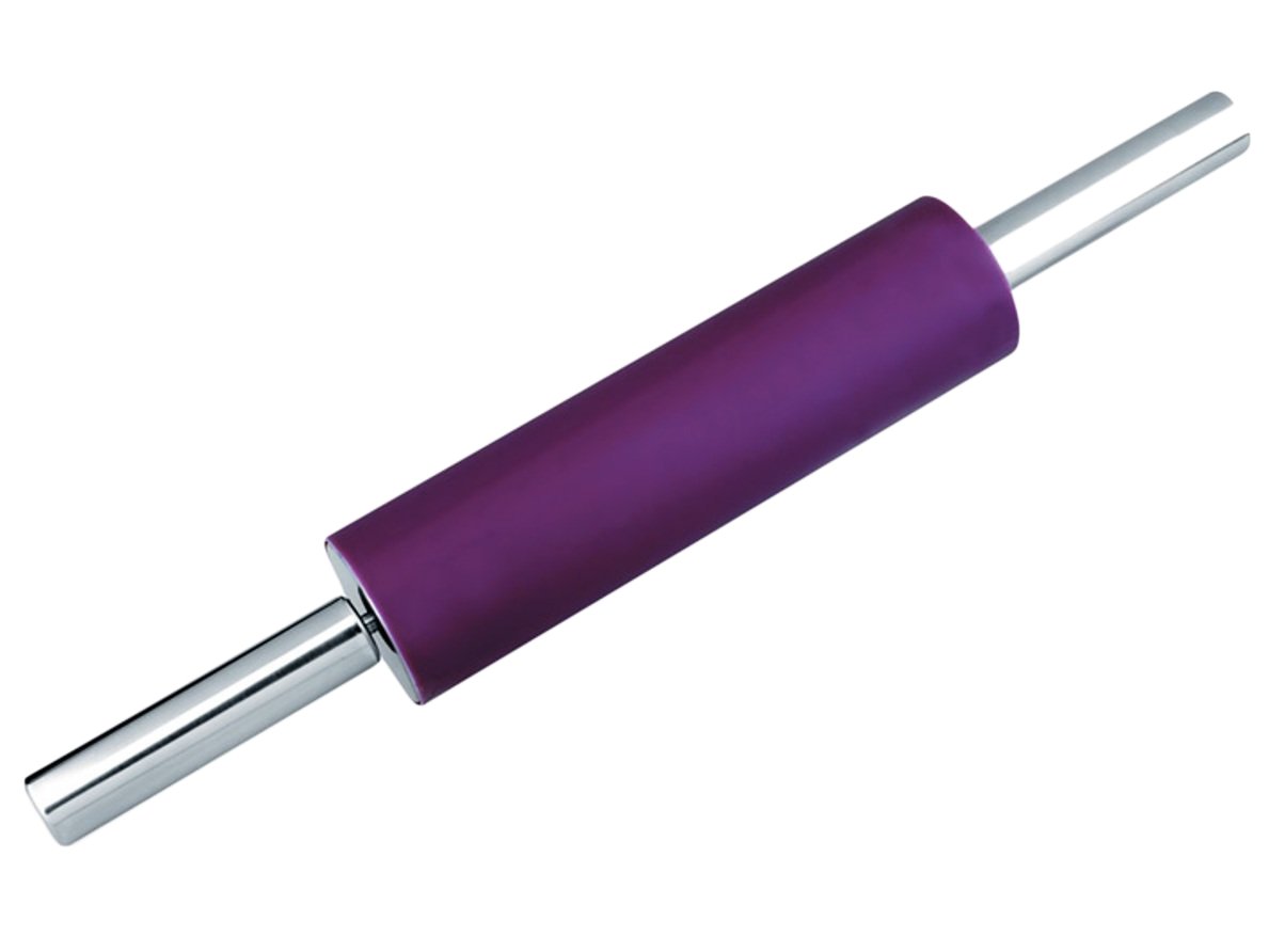 MGE - Stainless Steel & Silicone Rolling Pin - Pastry Chef Non-Stick Rolling Pin with Revolving Centre - 40 cm