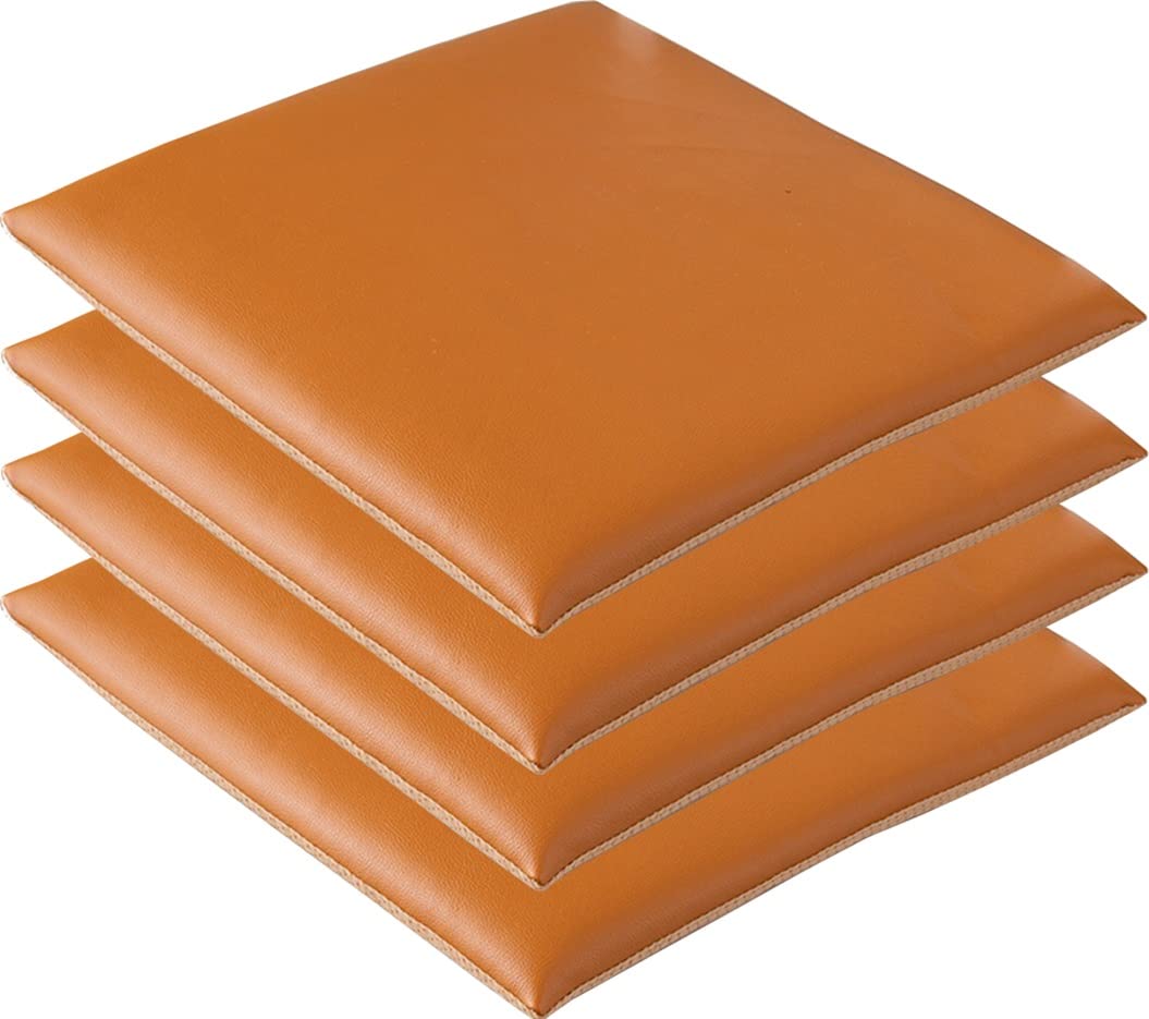 Coussin de chaise imperméable anti tache en cuir beige 40x40 cm lavable pour enfant