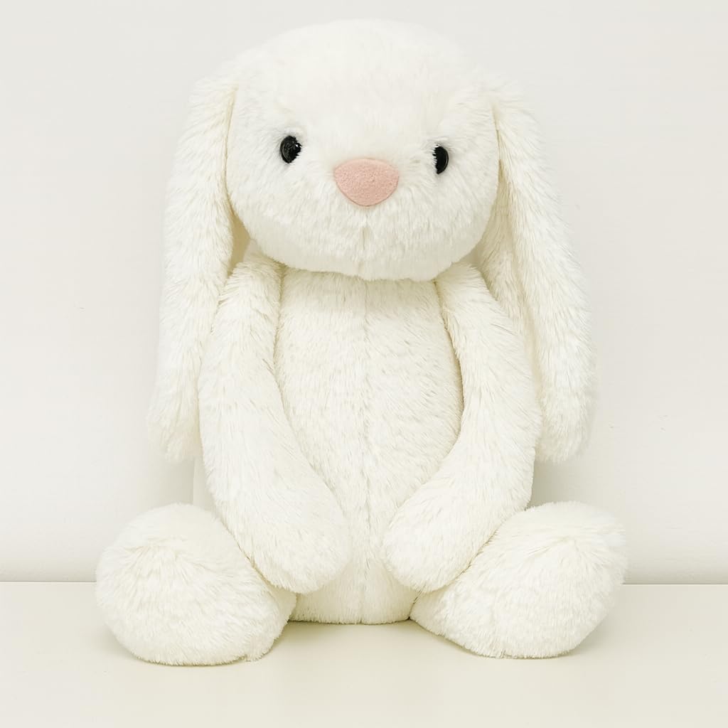Buy Toyingly Plush Bunny Stuffed Animal, White Soft Rabbit, Pink