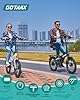 Gotrax R1 20" Folding Electric Bike with 40 Miles (Pedal-assist1) by 48V Battery, 20Mph Power by 350W, Weighs Only 45lbs, LCD Display & 5 Pedal-Assist Levels, Suitable for Leisure Riding&Commuting WHI #1