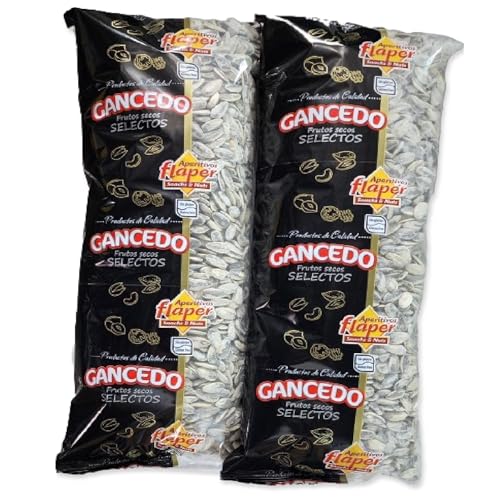 2 kg. Pipas - Graines de Tournesol Géantes Grillées et Salées, une collation très espagnole - Pipas Tostadas y Saladas (2x1Kg.)