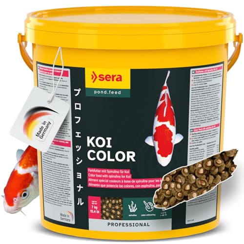 sera KOI Professional Color Farbfutter 7 kg (21 l) | Koifutter für perfekte Farben | Koi Futter...