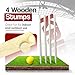 Cricket Bat Gift Set Wooden Cricket Bat Kit for Junior, Backyard Park Beach Indoor Outdoor Play Tennis Ball, Stumps, Bails, Carrying Bag Practice Cricket Match by Krisp Sports