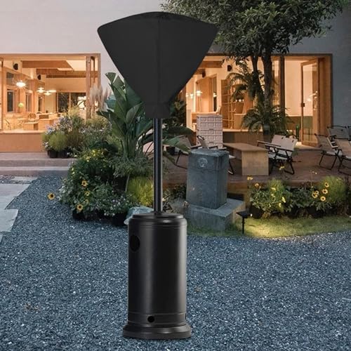 Hoypeyfiy 34 Inch Patio Heater Head Cover with Zipper and Storage Bag, Waterproof Outdoor Round Heater Top Cover, Oxford Fabric Patio Heater Top Only, Dustproof UV-Resistant, Black by Hoypeyfiy - Image 5