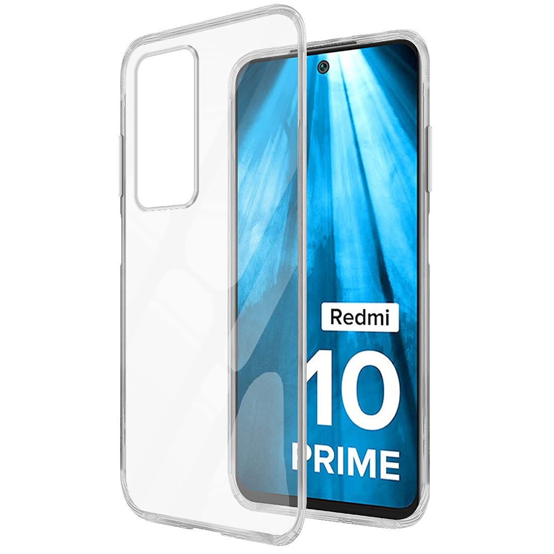 Amazon Brand - Solimo Basic Case for Mi Redmi 10 Prime (Silicone_Clear)