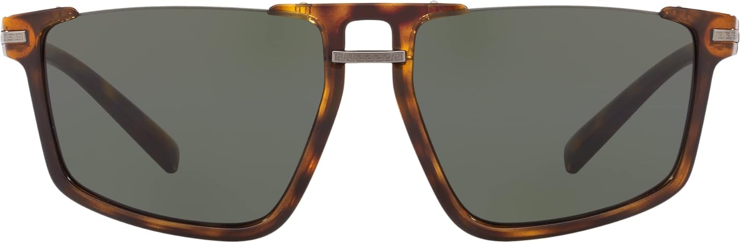 Miniatura 3 de Versace Gafas de sol para hombre marco de la Habana lentes verdes 2362in Verde