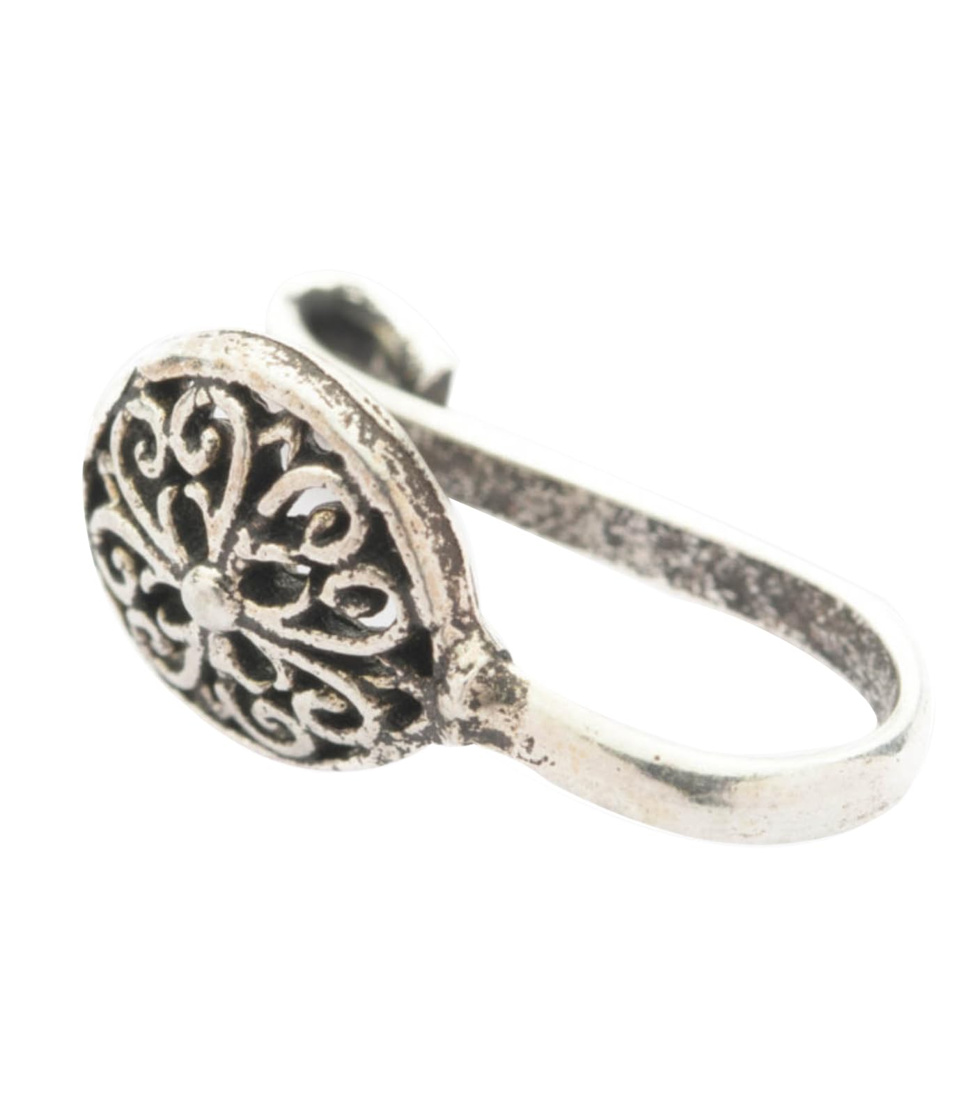 gargi by p.n. gadgil and sons | 925 Sterling Silver | Statement Pure Silver Nose Pin | For Non - Pierced Nose | With Certificate of Authenticity and 925 Stamp-picture-31