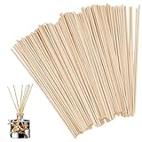 Holzstäbe zum Basteln Ø 3 mm - 200 Stk Zuckerwatte Stäbe, Holzstäbchen Rund 20 cm lang, Holzstab Rundholz Bastelstäbe, Natürliche Birke Holzdübelstangen für Weihnachtsdekorationen, Modellbau und DIY.