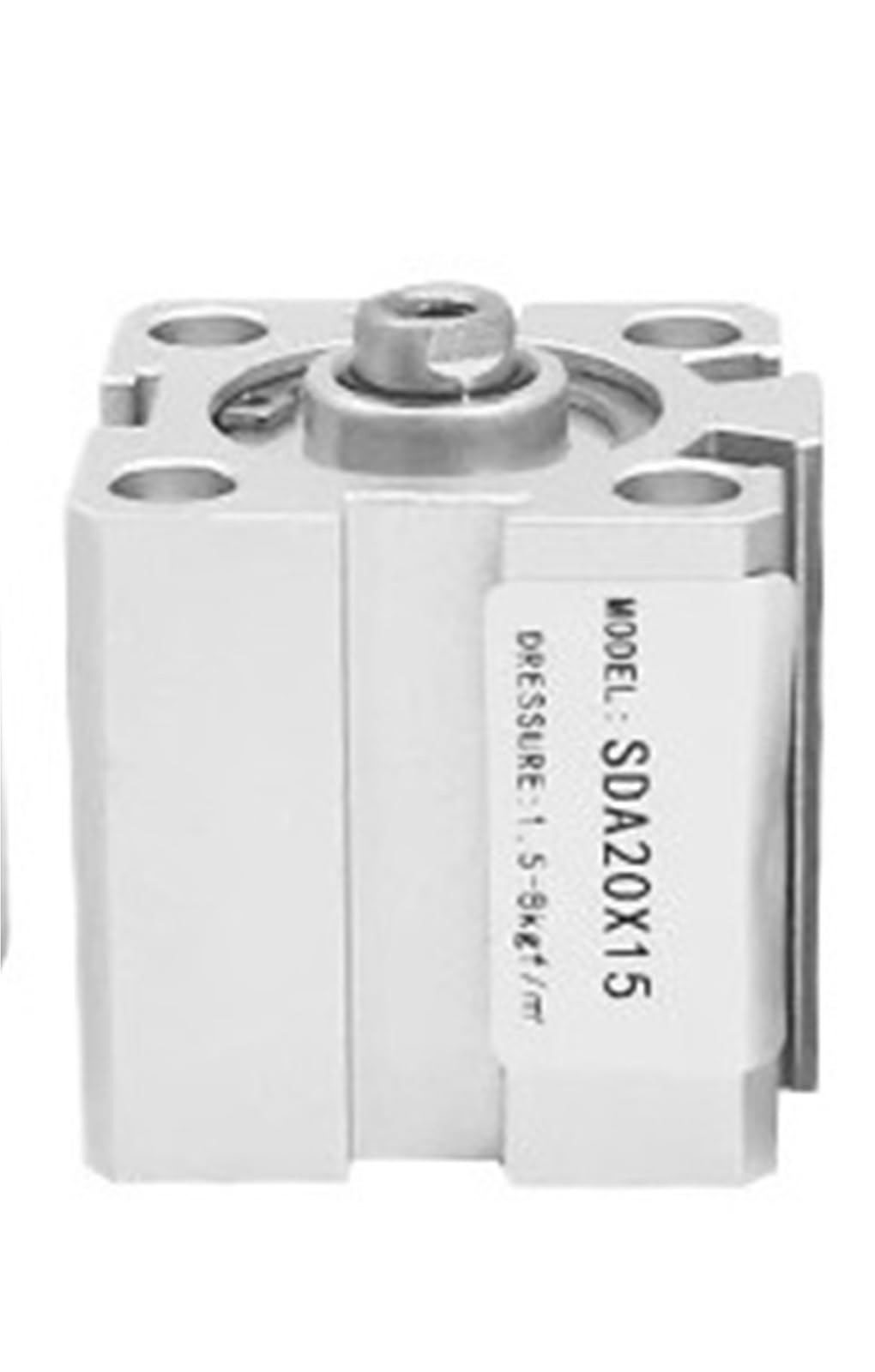 Vérin pneumatique compact double effet alésage 20mm course 10mm mince