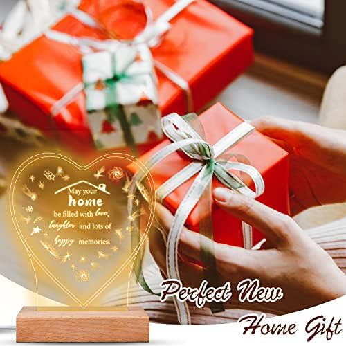 Merclix New Home Night Light New Home Gifts for Couple Housewarming Gift for Family House Warming Gifts New Home for Friends New Home Gift Ideas