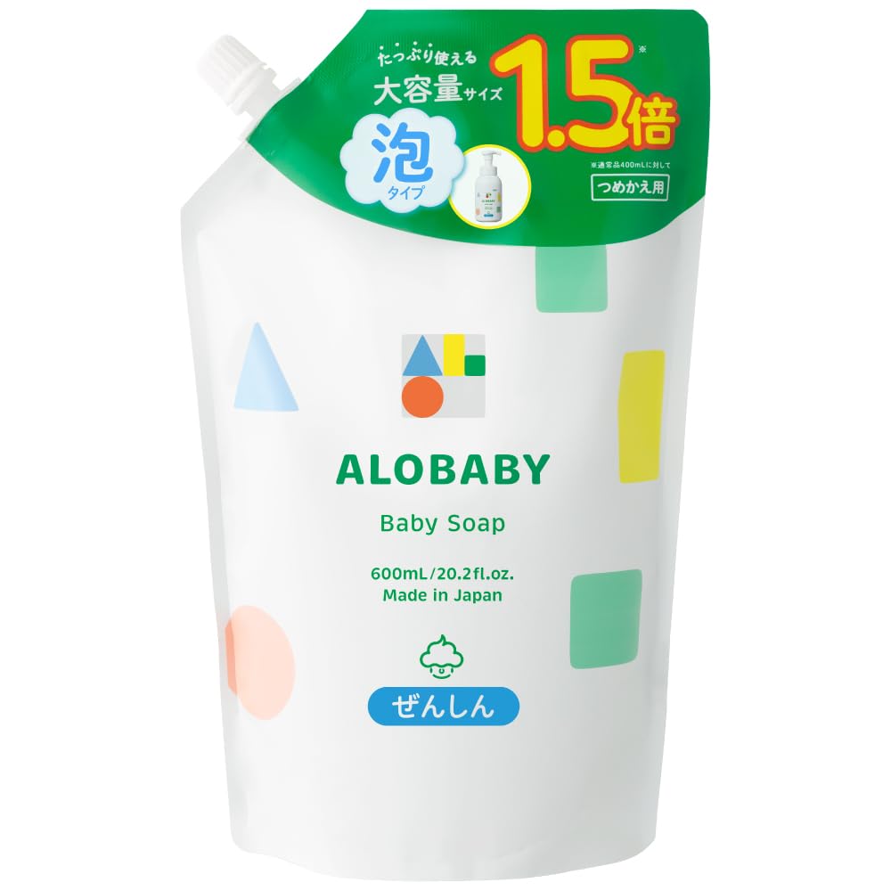 ６個　ALOBABY　BABY　SOAP　詰替　600ml　（泡）　アロベビー Amazon.co.jp: ベビーソープ アロベビー 600ml シャンプー