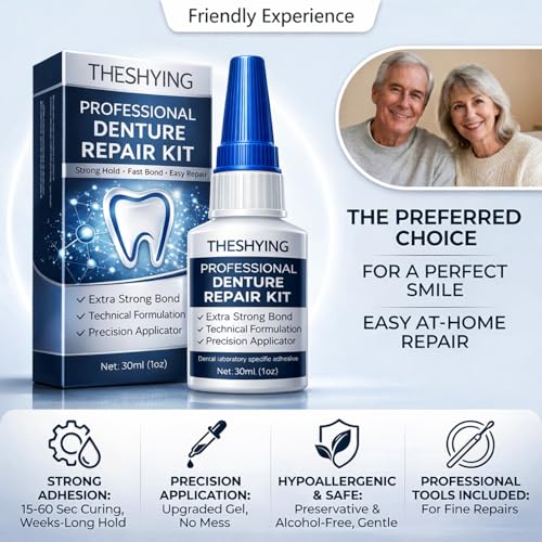 Official Professional Grade Dental Lab Instant Bonding Dental Glue for Dentures & Lab Tools - Fast-Setting in 15-60 Sec | Crack Repair & Gap Filling | Long-Lasting Hold (Days to Weeks) – 1oz Alternate view