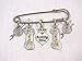Produktbild Knitting Diva - 5 Silver Knitting Stitch Markers by Charmed Knitting