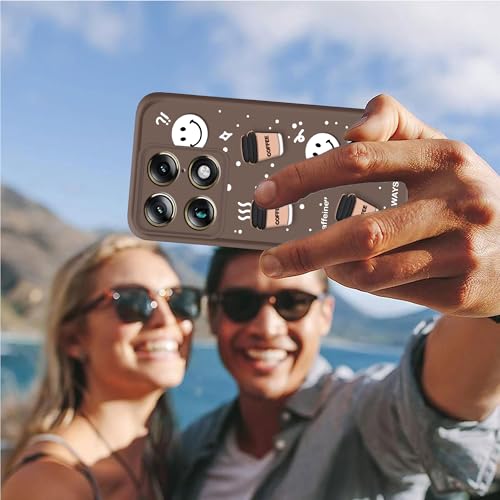 Image of amazon basics Back Case Cover Compatible for Moto Signature 5G | Cute Fun Cartoon 3D Ball | Coffee Silicone Case | Camera Protection | Body Protection | Shock Proof | Color Brown