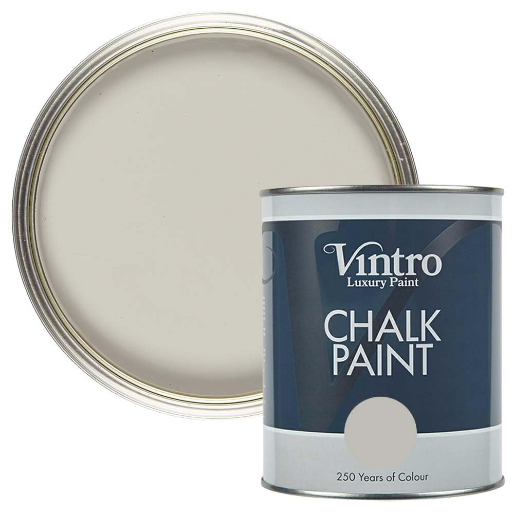 Vintro Paint Dove Vintro | Light Grey Chalk Paint | Furniture Paint | Shabby Chic | Upcycle | Decorate | Ultra Matt Finish | 1 Litre (Dove)