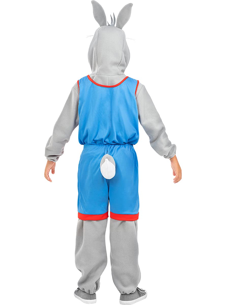 Funidelia | Costume Bugs Bunny Space Jam - Looney Tunes per bambino Cartoni Animati - Costume per Bambini e accessori per Feste, Carnevale e Halloween - Grigio/Argentato