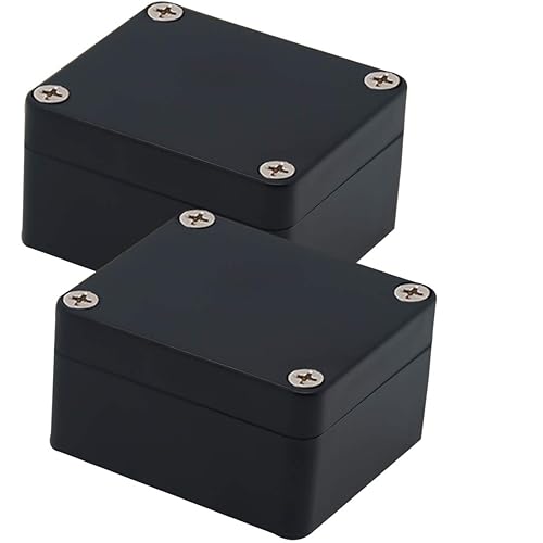 Zulkit. - Caja de plástico impermeable ABS IP65. - Caja de derivación eléctrica - color negro.