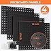 INCLY 70PCS Pegboard Wall Organizer, 4PCS Metal Peg Board Panels with 66PCS 1/4