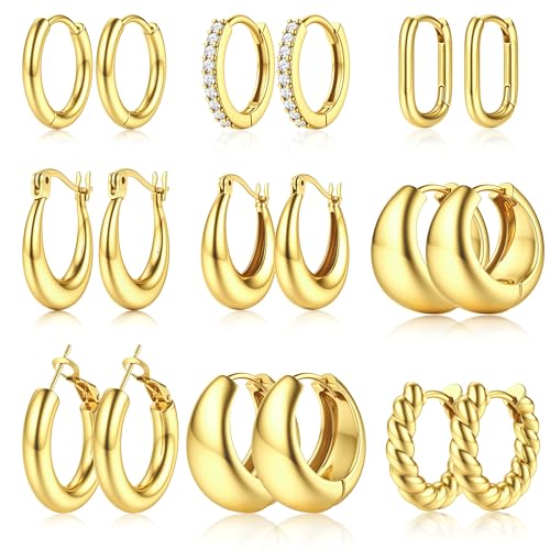 Boucles d'oreilles créoles légères et hypoallergéniques pour oreilles sensibles