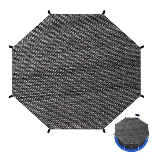 Trampoline Top Shade Cover, 6ft 8ft 10ft 12ft Outdoor Trampoline Cover, Sun Protection Net, Easy to Install, Sun Shade Cover for Trampolines, UV & Leaves Resistant Trampoline Canopy (12ft 8 Poles)