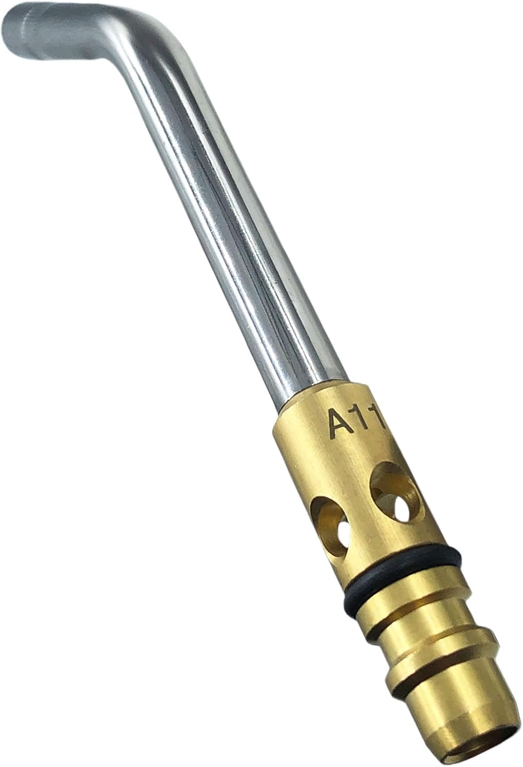 0386-0104 A-11 7/16" Air Acetylene replacement Tip for Torch G-4 or PLF-A5 Handles, Soft Solder 1-1/2 to 3", Silver Braze 7/8 to 1-5/8", Manual Lighting, Quick Connect, Removable Orifice Screw