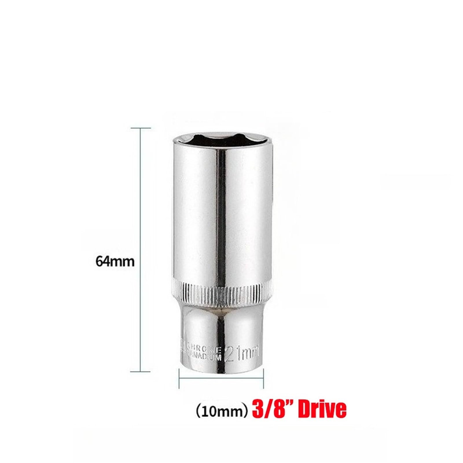 3/8 cala krótki długi zestaw nasadek 6-24mm głęboki Adapter do klucza dynamometrycznego Zestaw przedłużek(3-8inch Long,1pcs 20mm)