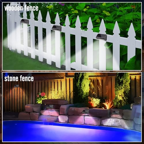 Paideste TJD-1010 Solar Fence Lights Outdoor-Ip65 Waterproof Solar Powered Deck Solar Lights, Led Sloar Lights For Outdoor Stairs, Deck Fence Step Patio Yard Garden Pathway thumb #5