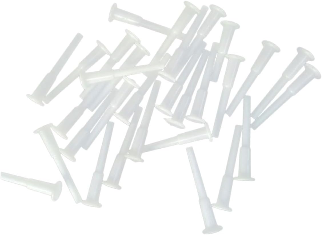 Mikinona 50PCS White Yoga Ball Air Stopper Plugs for Gym Fitness Exercise Balls Air Inflation Tool Compatible with Pilates Stability