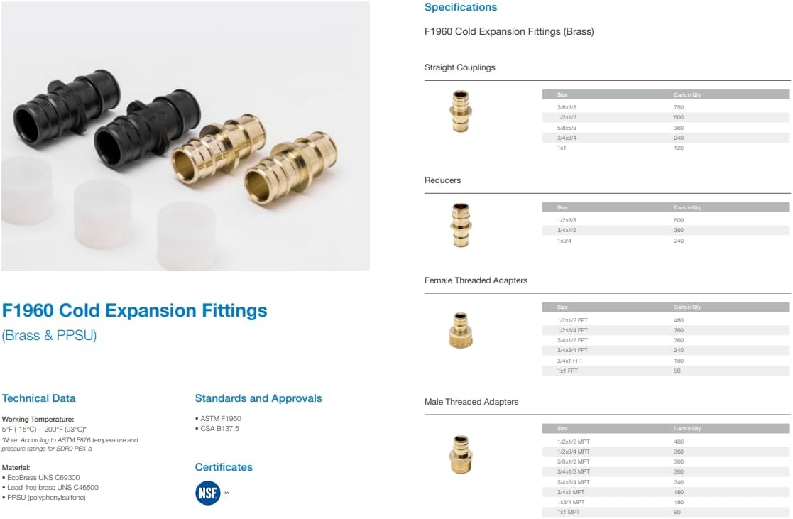 1/2 Inch x 300 Feet Blue PEX-A, PEX Pipe Flexible Water Tubing for Plumbing (1/2 Inch x 300 Feet)