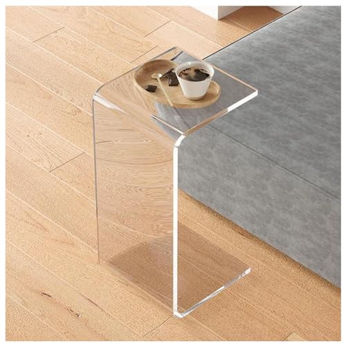Table d'appoint en acrylique en C et table basse salon - 2