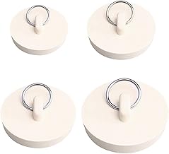 nuoshen 4 Pcs Bath Plugs,Sink Plug Rubber Drain Stopper Kitchen Sink Plug with Hanging Ring for Bathtub,Bathroom (4 Sizes)