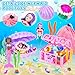 FUNCREVITY Mermaid Toys Diving Toys with Shell Treasure Chests and Storage Bag Swimming Pool Games Summer Water Gift Set for Kids Toddlers Girls Boys