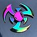 GRH Twister Fingertip Gyro Stress Reliever R188 Smooth Bearing Mute Rainbow Hand Spinner Colorato in Lega di Metallo Fidget Spinner Giocattoli per Bambini Regali per Adulti