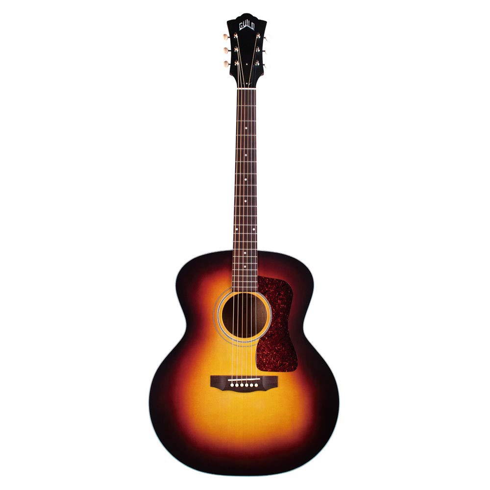 Guildacoustic guitars F-40E - Antique Burst Satin Jumbo Spruce & Mahogany LR Baggs