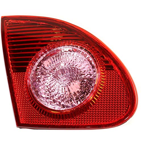 HEADLIGHTSDEPOT Tail Light Compatible With Toyota Corolla 2003-2008 Includes Left Driver Side Tail Lamp Inner Trunk Lid
