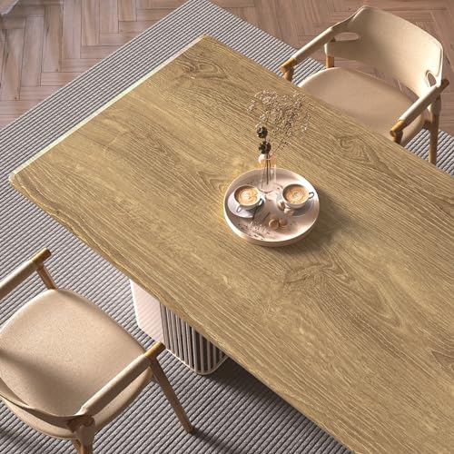 Papel tapiz de madera impermeable y autoadhesivo, vinilo lavable para forrar muebles de cocina 3