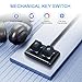 SinLoon Case Accessories External PC/ATX Switch with RGB LED & HDD Activity Light - 2M/6.5FT Desktop Power Button for Motherboard (Power/Reset), DIY PC Construction (Metal Housing)