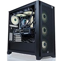 VRLA Tech GeForce RTX 5070 AMD Ryzen 7 9700X 32GB RGB DDR5 6000MHz 1TB NVMe 750W PSU Windows Gaming PC Desktop (Black)