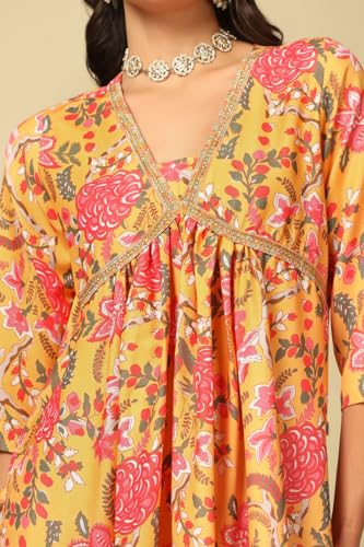 Image of Leriya Fashion Black Kurta Set for Woman | Kurti Set for Woman | Anarkali Suit for Women Kurtis | Short Kurti for Women | Ethnic Jaipuri Straight Kurta Set with Palazzo Pants | Salwar Suit for Party Outfits