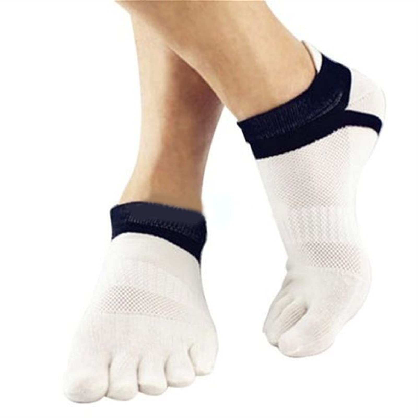 Calcetines for Hombres al Aire Libre Calcetines de algodón Transpirables Deportes Ciclismo Ciclismo Carrito de 1 Dedo Toe Slight Sock Cycling Socks