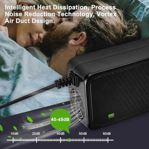 42V 2A Charger, 36V Battery Charger for 10S Battery Ebike, Efficient Fast Charging, Multiple Safety Protection, Electric Bike Fast Charger for Hiboy, Apex, XR Ultra, Pocket Mod, Sports Mod