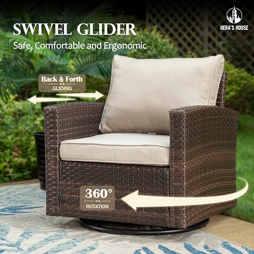 Herashousepatiofurnituresetoutdoorswivelrockerglidechairswith56firepittablewickerpatiosofaconversationsetforbackyarddeckbeige Urban Country Home Decor Heras house patio furniture set outdoor swivel rocker glide chairs with 56 fire pit table wicker patio sofa conversation set for backyard deck beige urban country home decor