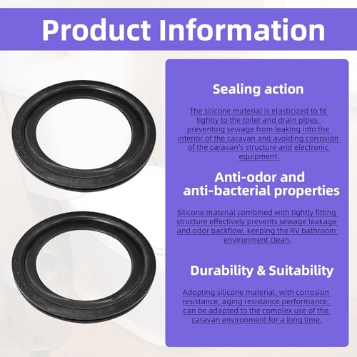Image of 2 Sets 385311641 RV Toilet Water Valve Kit with 4 PCS 385311658 Toilet Flush Ball Seal for Dometic Sealand 300 301 310 320 Series RV Toilets