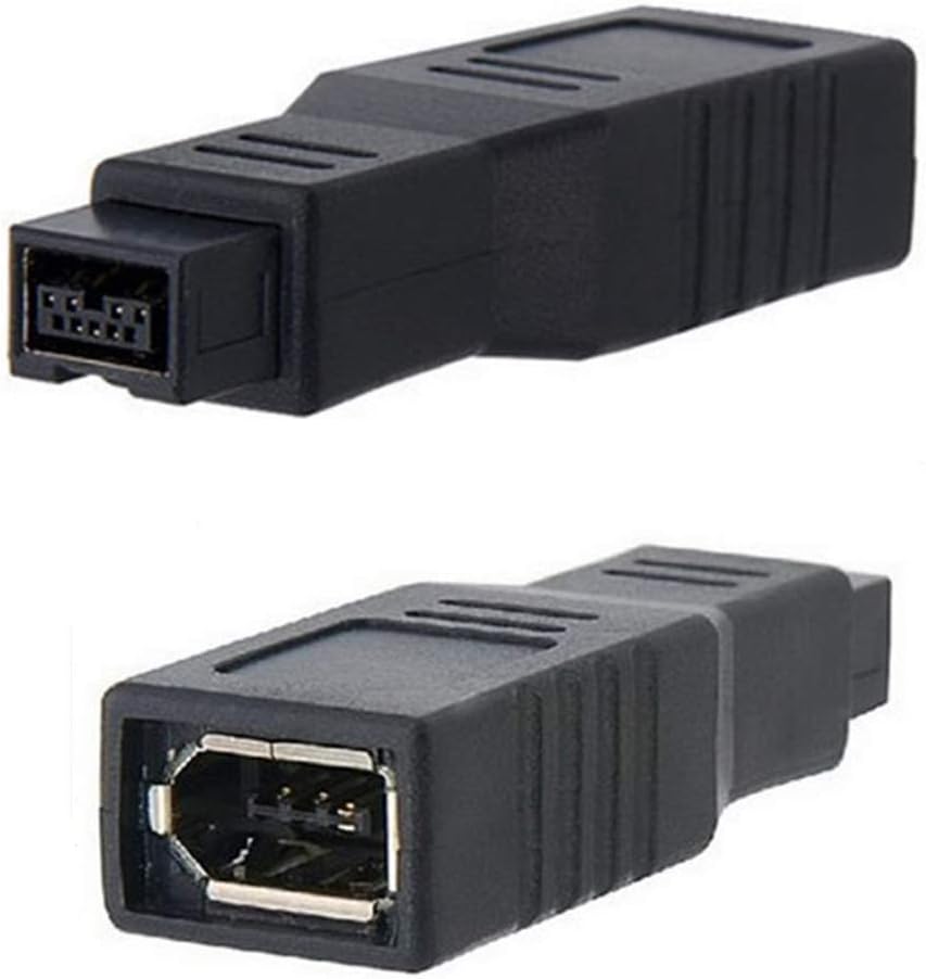 Firewire Adapter, Firewire 800/Firewire 400 Adapter 6 Pin Female to 9 Pin Male, FireWire 800 Adapter for IEEE1394 Devices, Firewire Adapter
