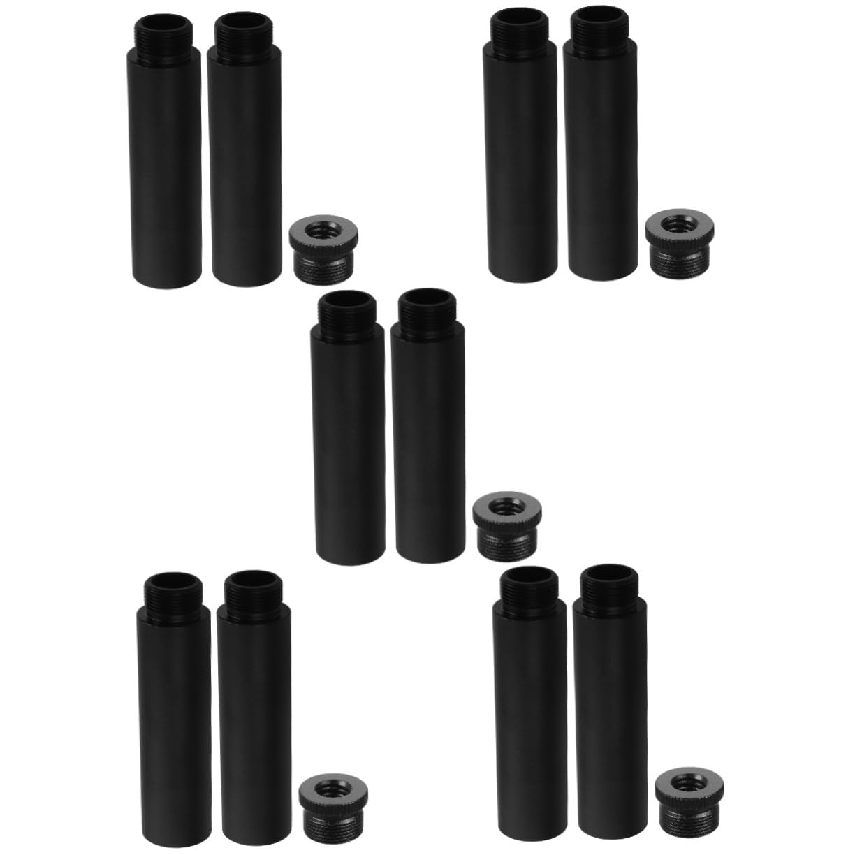 OSALADI 5juegos Extensión Para Soporte De Micrófono Tubo Adaptador De Accesorios De Micrófono Para Instalación Sencilla y Duradera Compatible y Brazo De Soporte