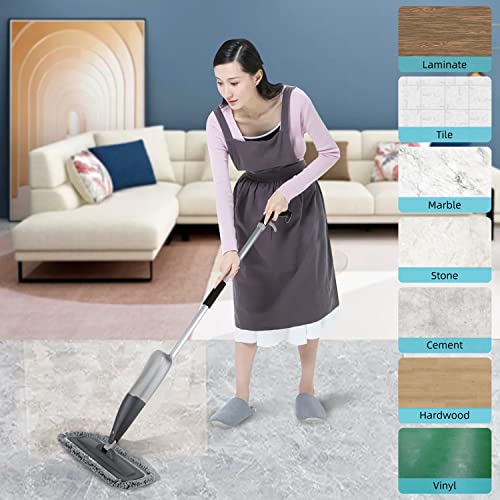 Microfiber Spray Mop For Floor Cleaning,Floor Mop Dry Wet Mop Spray With 4 Washable Mop Pads & 780Ml Refillable Bottle For Kitchen Wood Floor Hardwood Laminate Ceramic Tiles Floor Dust Cleaning, #TOP3