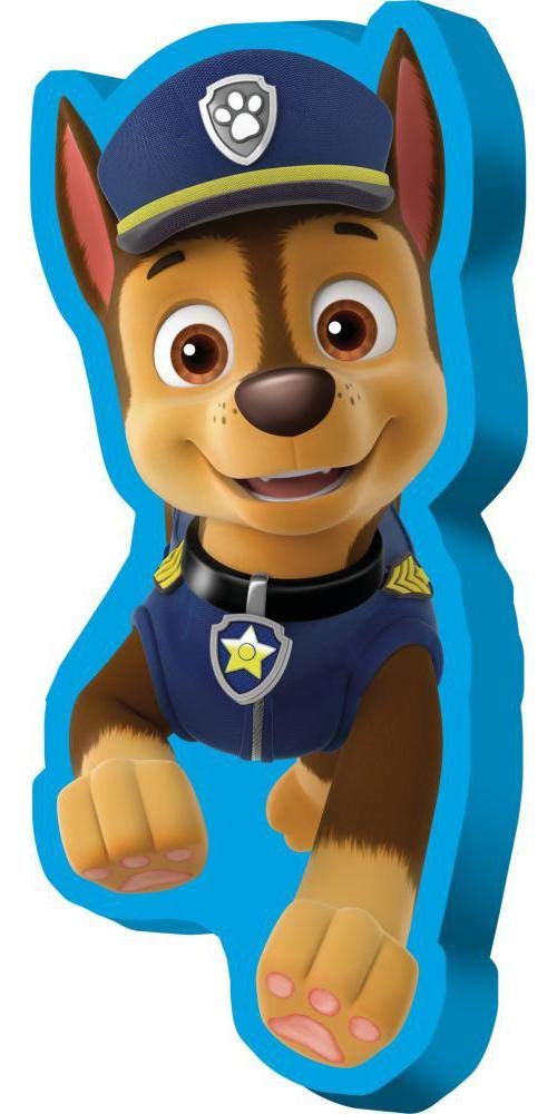 Paw Patrol Colourful Kids Licensing Kl80722 Jumbo Cushion Chase 70 Cm, Soft Cuddly Cushion With Great Motif, Approx. 70 Cm Tall