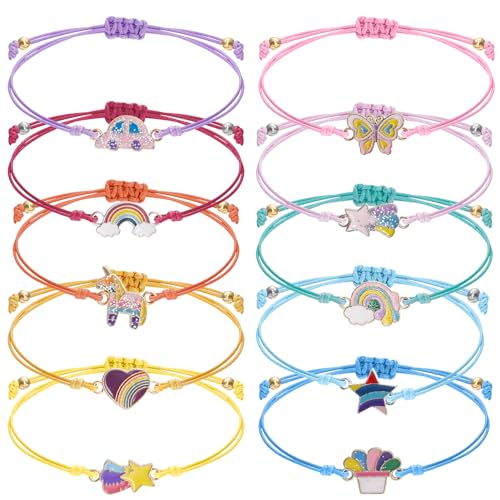 Jostift 10 Stück Armband Mädchen, Freundschaftsarmband Kinder...