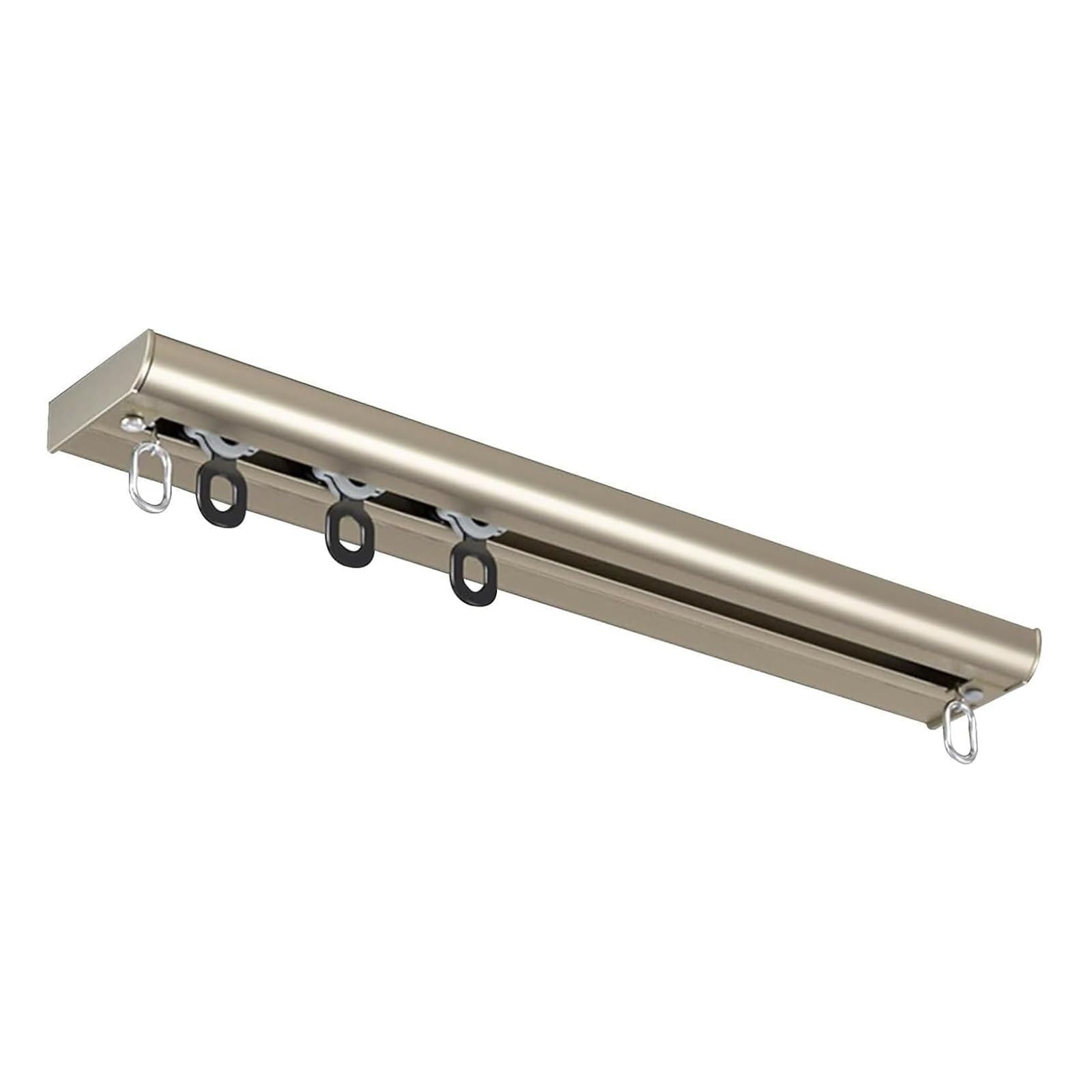 Rail de rideau de plafond en aluminium ultra fin 11mm long de 5m de couleur champagne pour salon